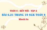 Bài 6.21 trang 19 Toán 8 Kết nối tri thức Tập 2